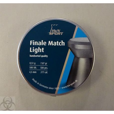 500 plombs H&N Sport Final Match Light 4.5 mm