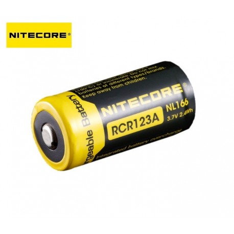 Nitecore - Accus Format 16340 Li-ion 650ma/h