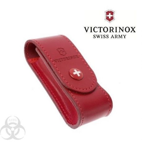 Victorinox - Etui Cuir Rouge 91 mm